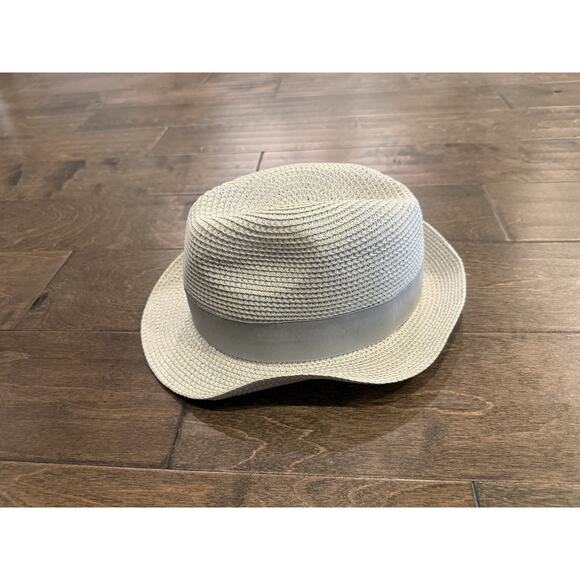 AMIANI Paper Ivory Fedora One Size Hat - Picture 3 of 9